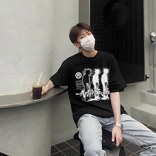 Men Tshirt Cotton Oversized Graphic