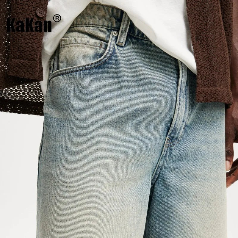 Mens denim shorts in light wash, perfect for casual summer style and comfort, featuring a relaxed fit.