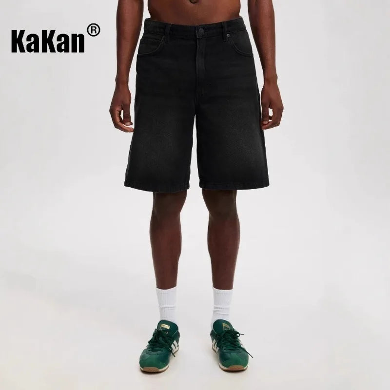Mens denim shorts in light wash, perfect for casual summer style and comfort, featuring a relaxed fit.